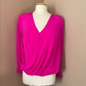 Derek Lam Pink Women's V-Neck Blouse